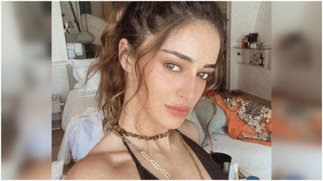 Ananya Panday looks beach-ready in black swimsuit. See pic from Maldives vacay
