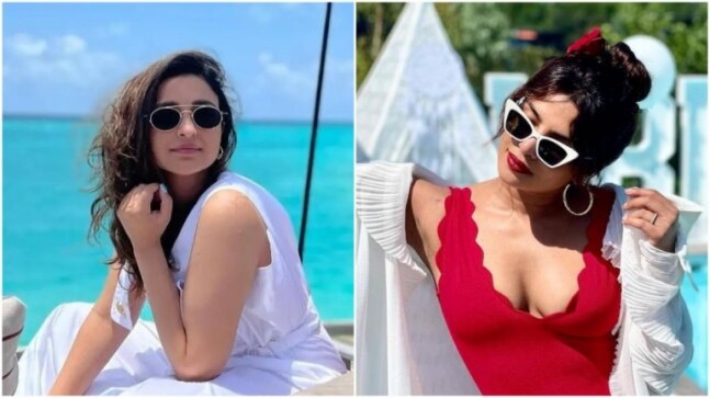 Parineeti Chopra posts pic in red swimsuit from Maldives, Priyanka has a question
