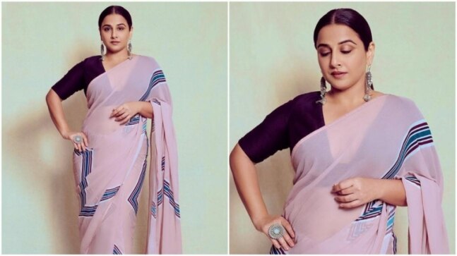 Vidya Balan in Rs 38k printed saree is the epitome of elegance for photoshoot