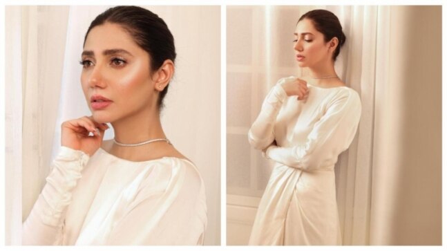 Mahira Khan in ivory silk gown will not let you take your eyes off her. See pics - Vimarsana News