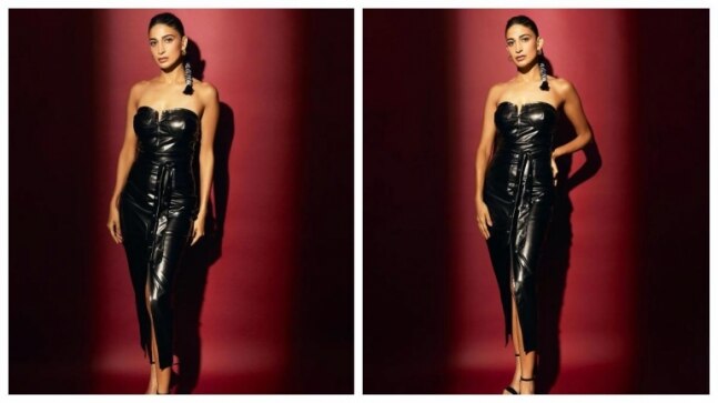 Aahana Kumra in faux leather dress is such a mood. Guess the price
