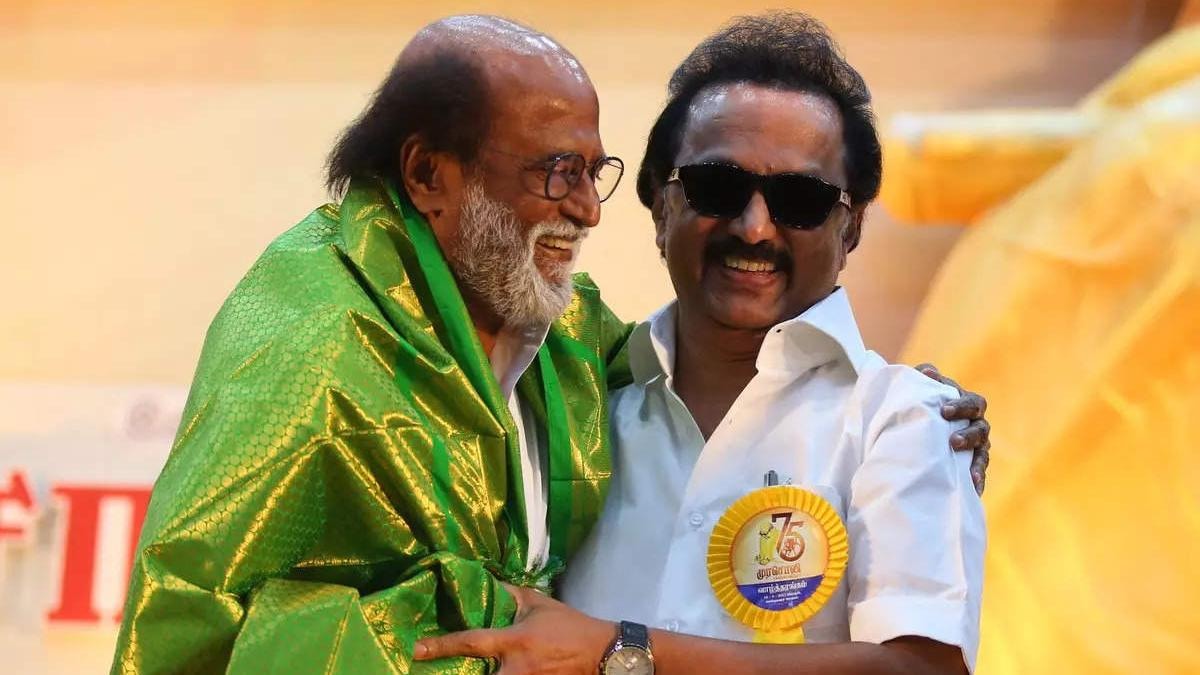 Tamil Nadu CM MK Stalin visits Rajinikanth at Chennai hospital. Watch - Movies News