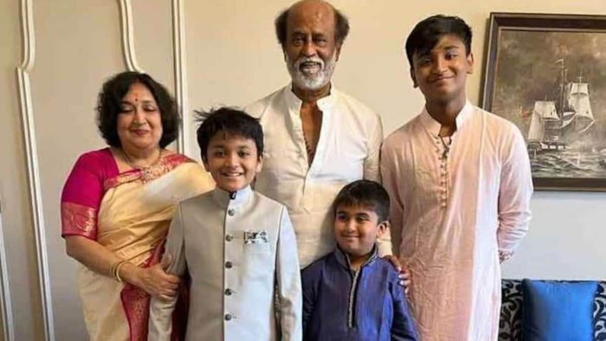 Rajinikanth watches Annaatthe with family in Chennai, says his grandson Ved hugged him - Movies News