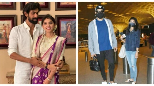 Rana Daggubati and Miheeka Bajaj spotted at Mumbai airport. See pics