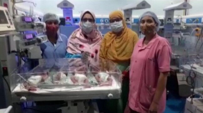 Hyderabad: Woman gives birth to quadruplets; mom and babies in good health - Vimarsana News