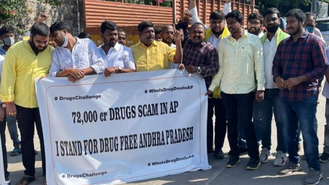 TDP challenges YSRCP MLAs to take drug test, prove no links in Andhra racket