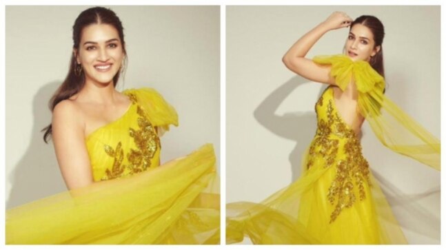 Kriti Sanon is as bright as sunshine in yellow tulle gown. See pics