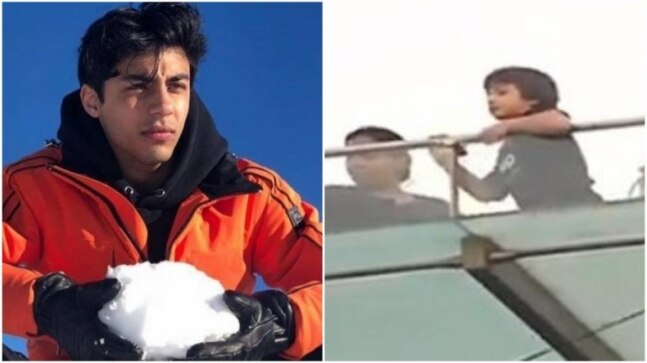 AbRam waves from Mannat as Aryan Khan gets bail. See pics
