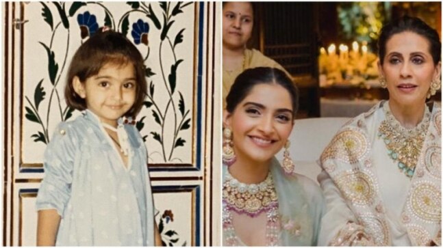 Sonam Kapoor calls herself cute in childhood pic. Mom Sunita says she is beautiful as grown up
