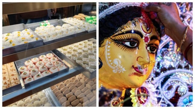 Kolkata sweet shops gear up for Durga Puja with traditional rosogolla to Tribeni Sandesh