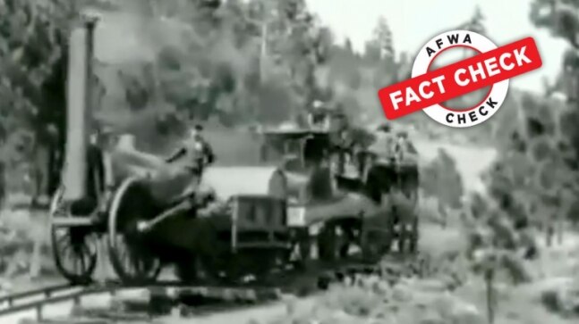 Fact Check: This viral video of the ‘world’s first train’ is from a 1923 Hollywood movie
