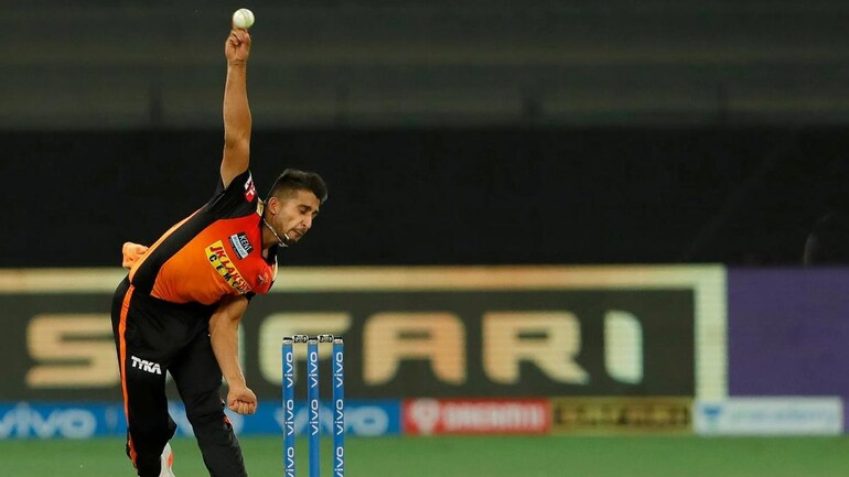 Sunrisers Hyderabad's Umran Malik in action (Image Courtesy: BCCI)