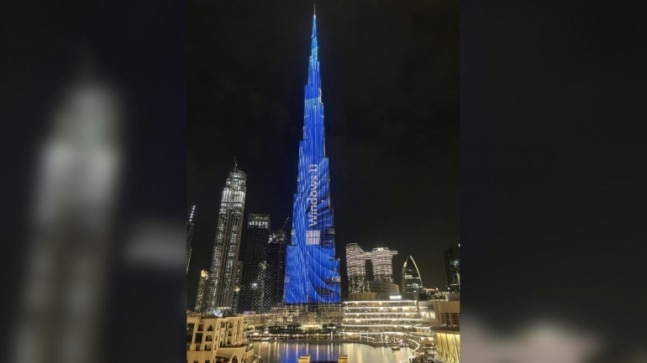 Windows 11 is so important for Microsoft that it got Burj Khalifa lit up in blue colours - Vimarsana News