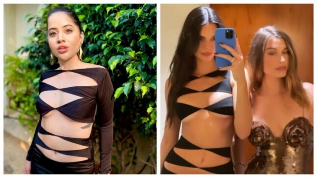 Urfi Javed, trolled for copying Kendall Jenner’s black dress, says I look hotter in it. Full story here
