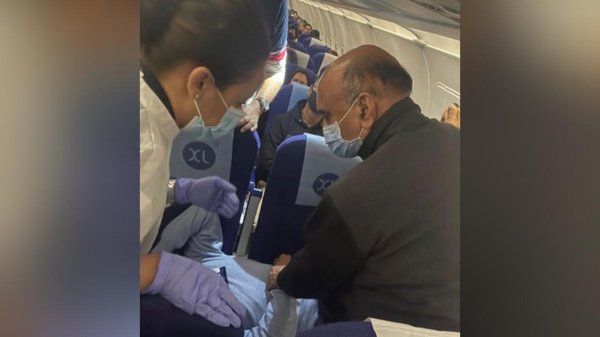 Union minister Bhagwat Karad wins praise for administering medical aid aboard IndiGo flight