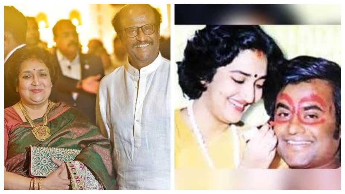 When Latha painted Rajinikanth's face with lipstick. On Throwback ...