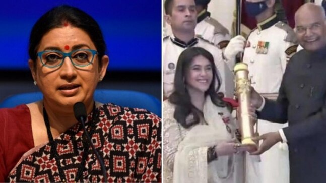 Smriti Irani congratulates close friend Ekta Kapoor for Pama Shri win