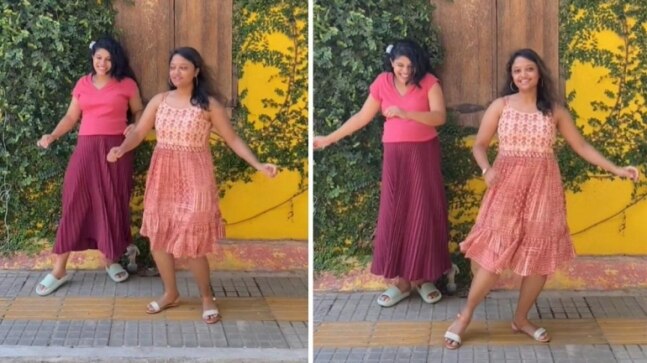 Pregnant YouTuber flaunts her baby bump as she dances to Manike Mage Hithe in new viral video. Watch