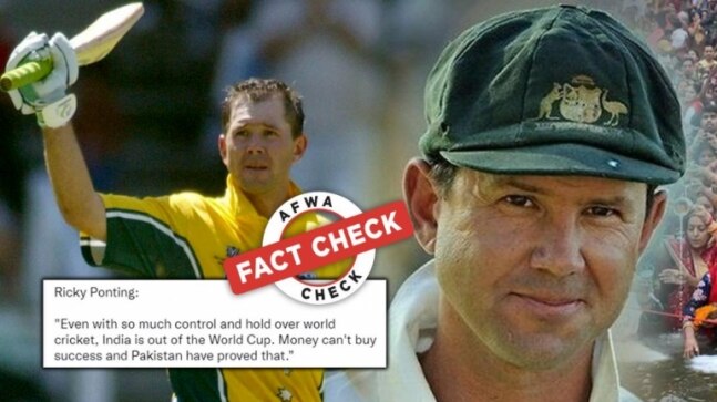 Fact Check: Cooked-up quote attributed to Ricky Ponting to take dig at Team India