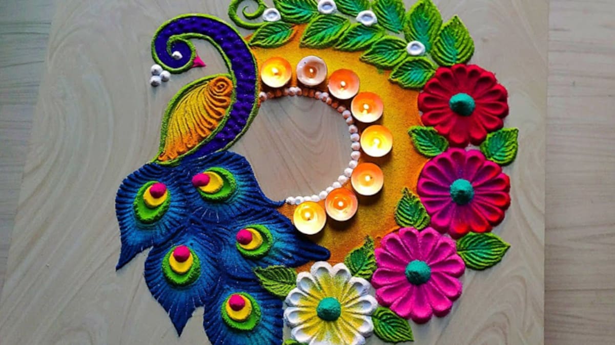 Diwali 2022 Rangoli Designs: Make your home beautiful with these ...