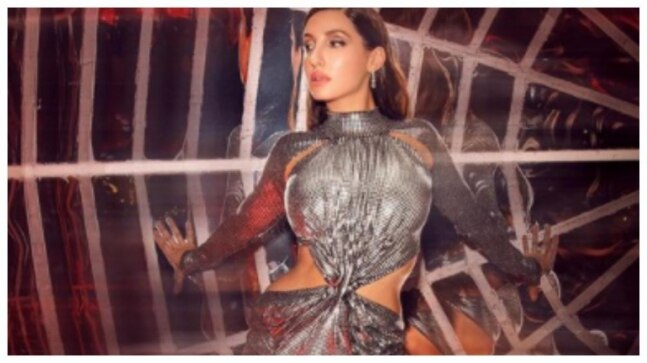 Nora Fatehi in sultry silver cutout gown won’t let you take your eyes off her. See pics