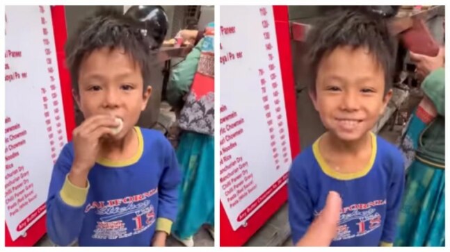 Man buys momos for little boy in viral video. His reaction is just too good to miss