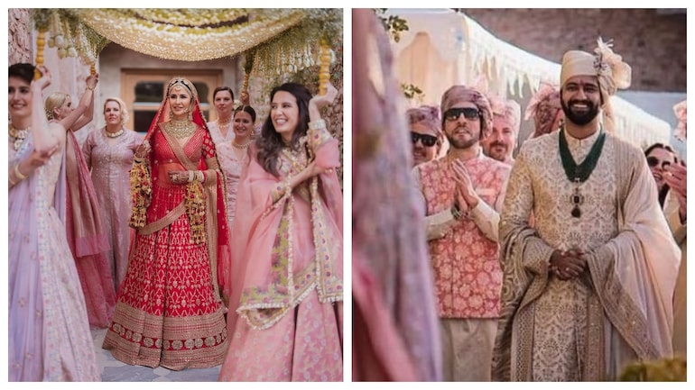 The look on Vicky Kaushal's face when dulhan Katrina Kaif walks towards him. Uff! - Movies News