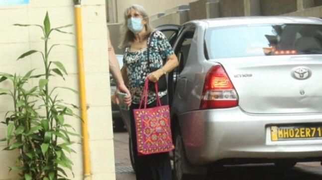 Katrina Kaif's mother clicked arriving at the actress's home ahead of her wedding with Vicky Kaushal