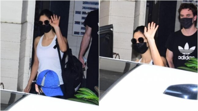 Bride-to-be Katrina Kaif waves at paps outside gym. See pics