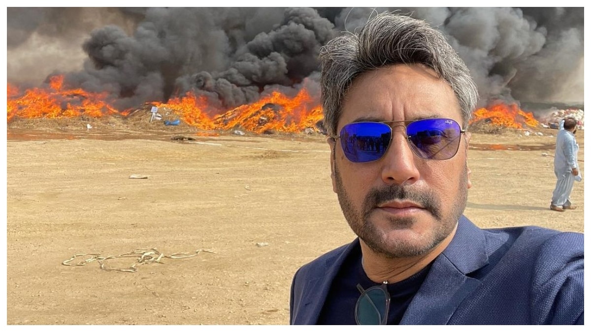 Pakistani actor Adnan Siddiqui's selfie with fire in the ...