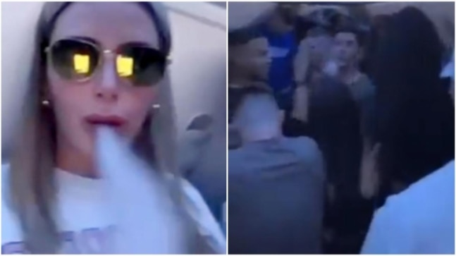Quebec influencers party without masks inside airplane in viral video. Airline cancels their return tickets