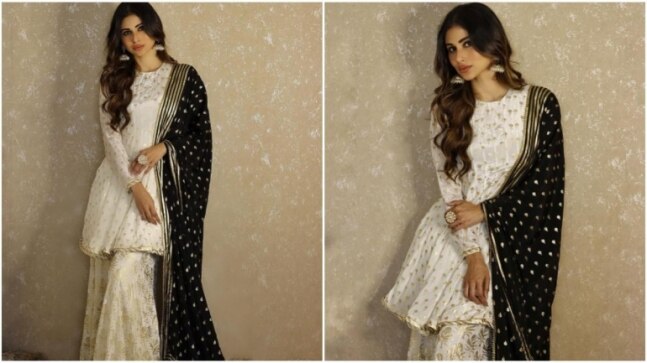 Bride-to-be Mouni Roy in Rs 30k ivory sharara set exudes regal charm. Beautiful pics - Vimarsana News