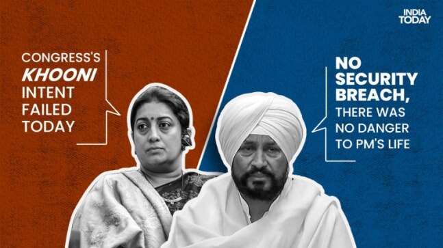 PM Modi security lapse: Congress's 'khooni' intent failed, says BJP; CM Channi says there was no danger to his life