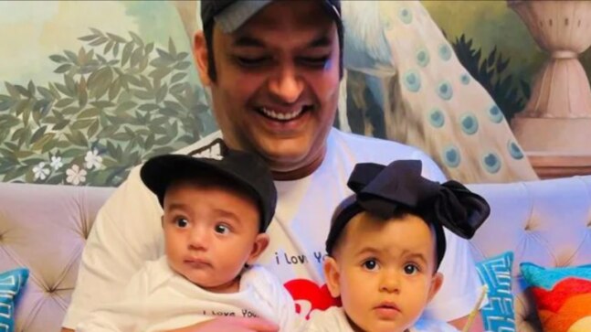 Kapil Sharma's kids Trishaan, Anayra dance to Mika Singh's drum beats on Lohri. Watch video