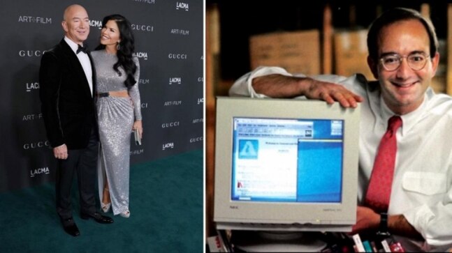 Lauren Sanchez shares priceless throwback pics to celebrate Jeff Bezos's birthday. His comment takes the cake