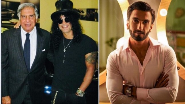 Ratan Tata's pic with rockstar Slash is viral. Wow, says Ranveer Singh