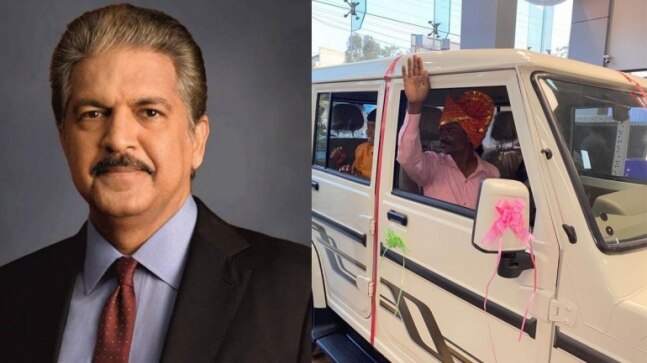 Anand Mahindra gives brand-new Bolero to Maharashtra man in exchange for his innovative 4-wheeler. See pics