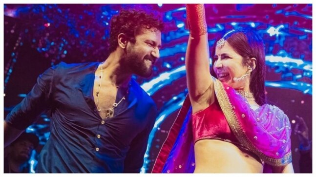 Katrina Kaif in Sabyasachi lehenga dances her heart out with Vicky Kaushal in unseen pic
