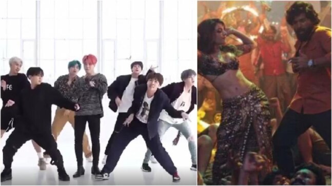 BTS dancing to Allu Arjun’s Pushpa song Oo Antava is the best mashup viral video on the Internet today. Watch
