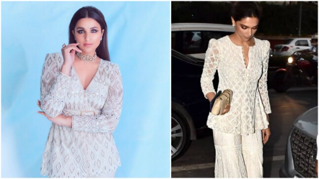 Parineeti Chopra and Deepika Padukone love this pristine white sharara. Who wore it better? - Vimarsana News