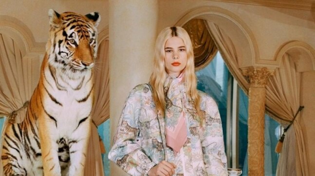 Gucci slammed online by animal rights activists for using real tigers in ad campaign shoot