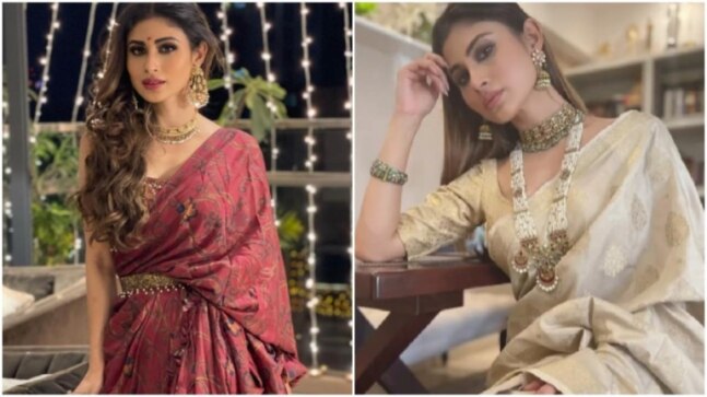 Bride-to-be Mouni Roy’s bedazzling saree collection. On Fashion Friday