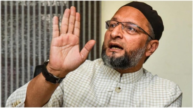 Morphed images of Asaduddin Owaisi with RSS go viral, complaint filed
