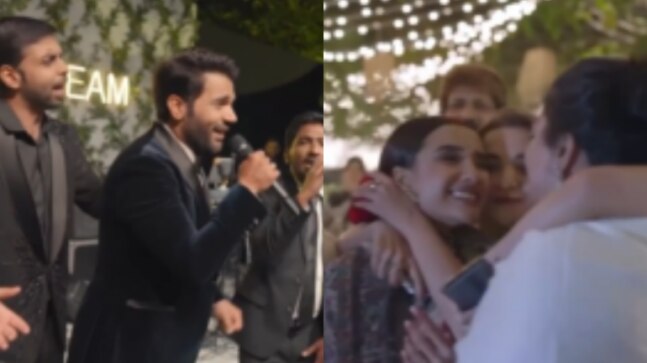 Rajkummar Rao sings Maeri for Patralekhaa in this unseen video from wedding reception. Watch