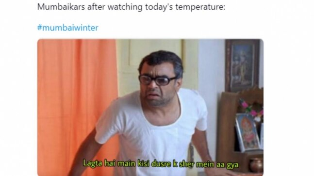 #MumbaiWinter trends online as temperature drops in Maximum City. Internet celebrates with memes and jokes