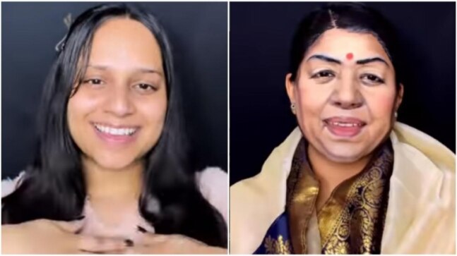 Delhi artist transforms into Lata Mangeshkar with the help of makeup in viral video. Internet is stunned