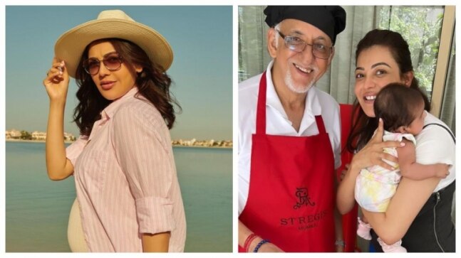 Mom-to-be Kajal Aggarwal spends Valentine's Day with her family. See pic