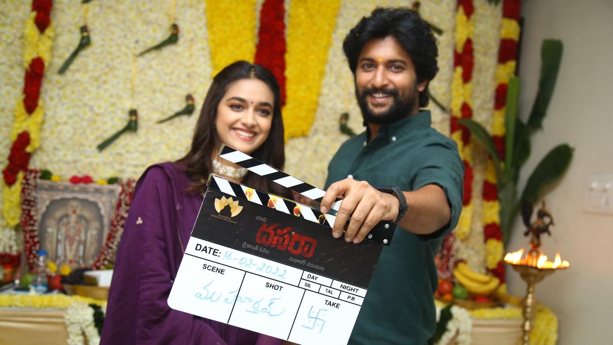 Nani and Keerthy Suresh's Dasara goes on floors in Hyderabad. See pics