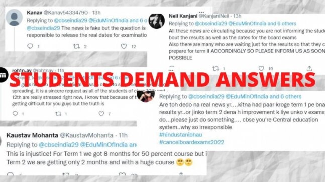 CBSE warns students against fake Term 2 date sheet: Students demand Term 1 results - Vimarsana News
