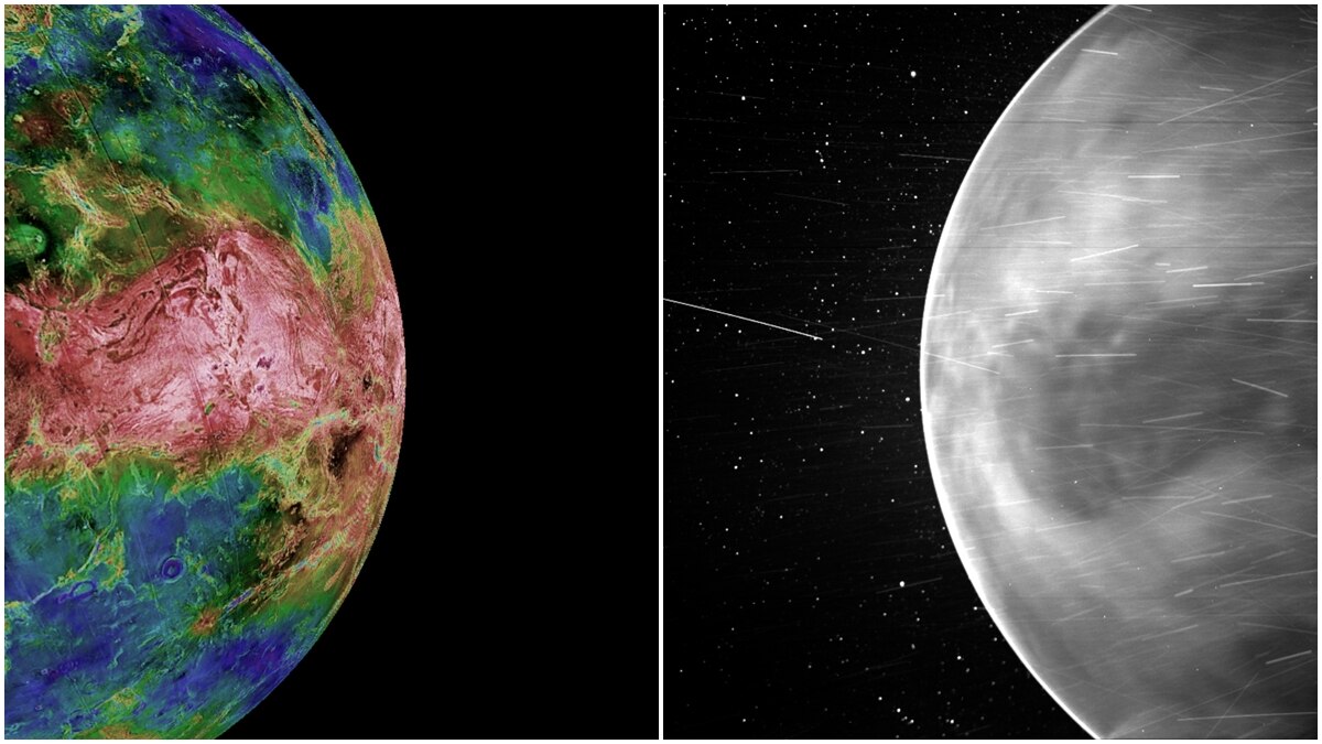 planet venus surface features